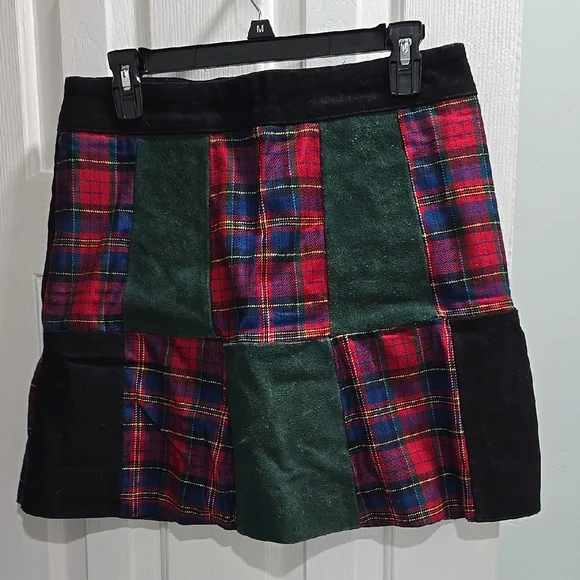 Mona Mode Vintage Plaid Mini Skirt Woman's Size 10 - Picture 6 of 14